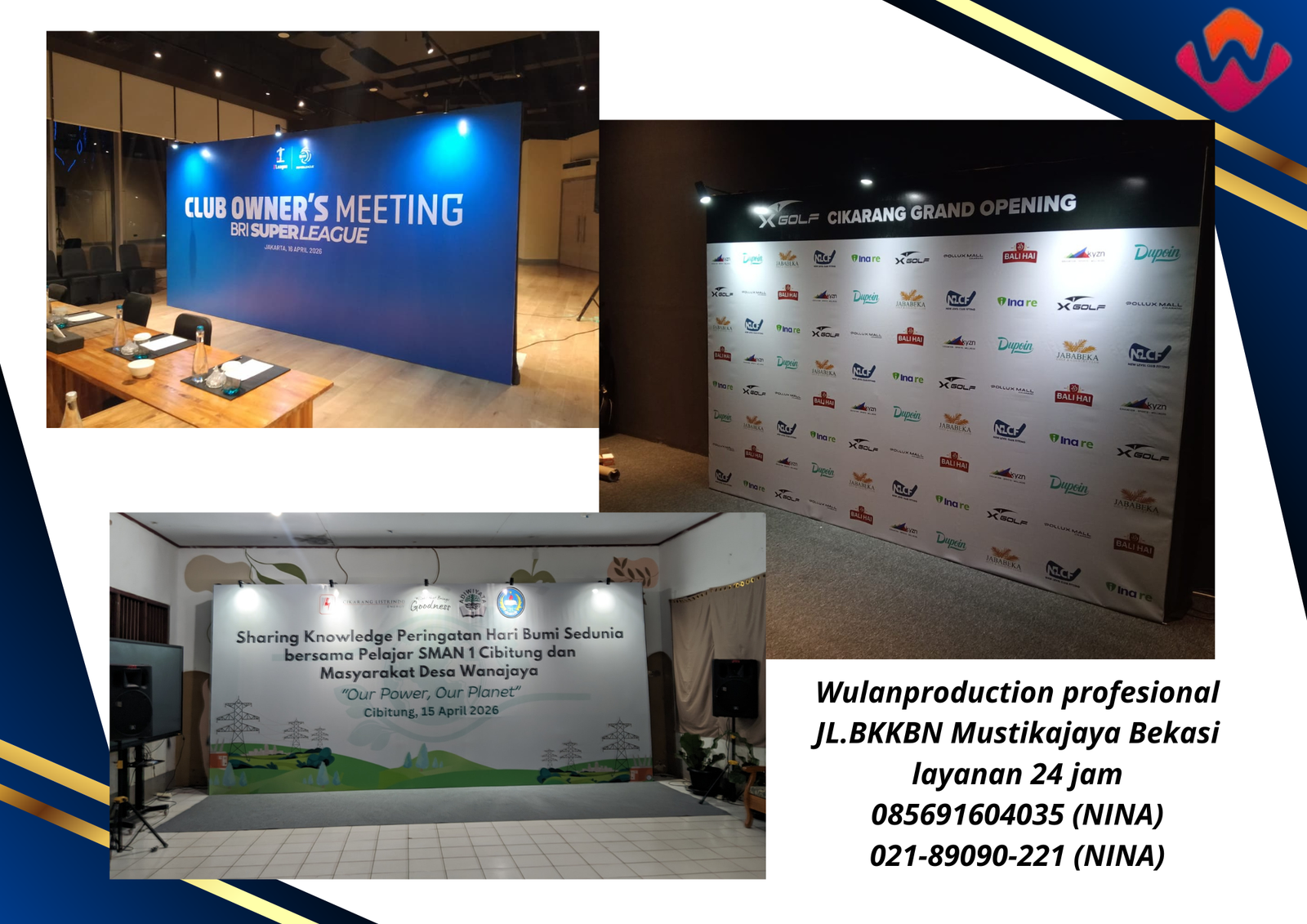 Jasa Sewa Berbagai Macam Model Backdrop Murah Area Depok