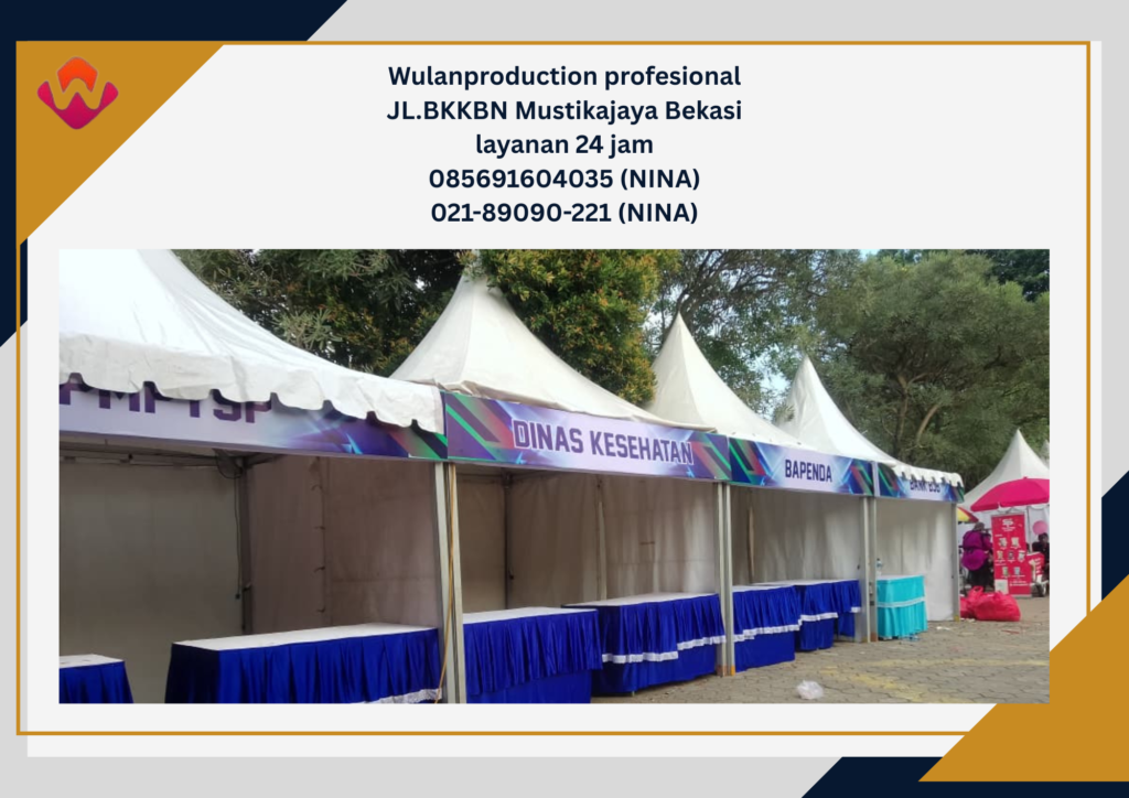 Jasa Sewa Tenda Bazar Gratis Ongkir Area Jakarta Pusat