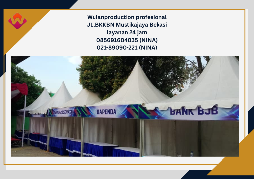 Jasa Sewa Tenda Bazar Gratis Ongkir Area Jakarta Pusat