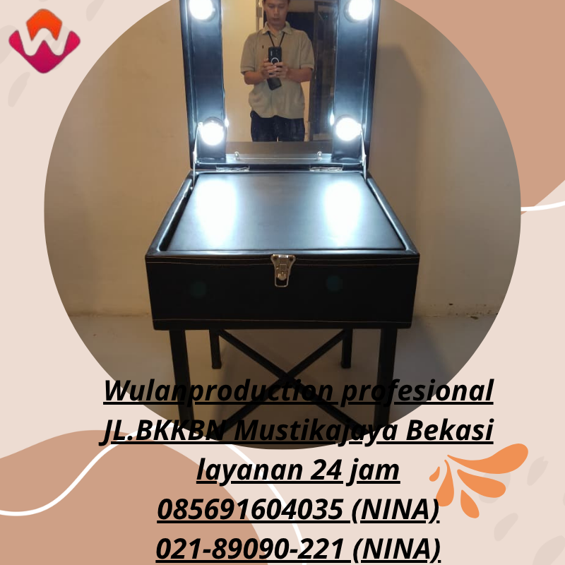 Pusat Sewa Meja Rias Portable Hitam Jakarta 