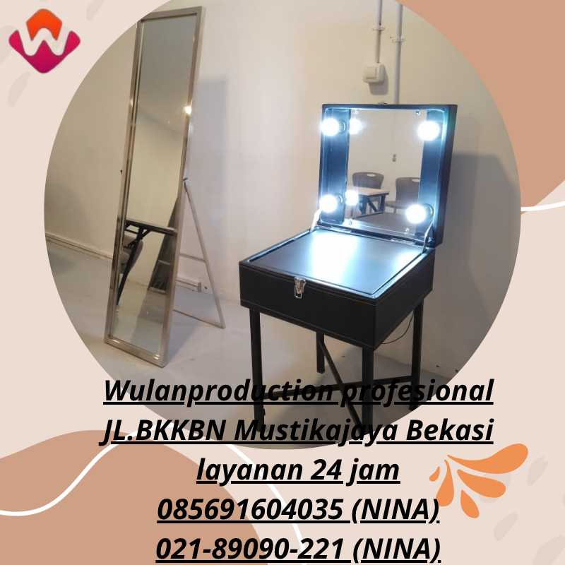 Pusat Sewa Meja Rias Portable Hitam Jakarta