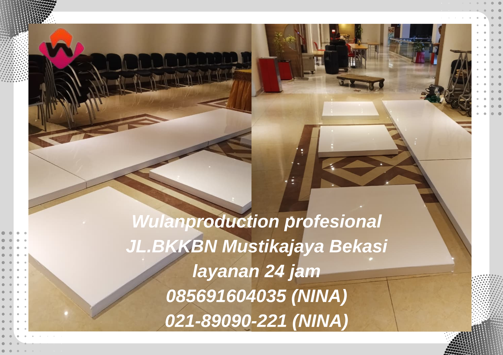 Rental Flooring Putih Melamin Slipi Jakarta