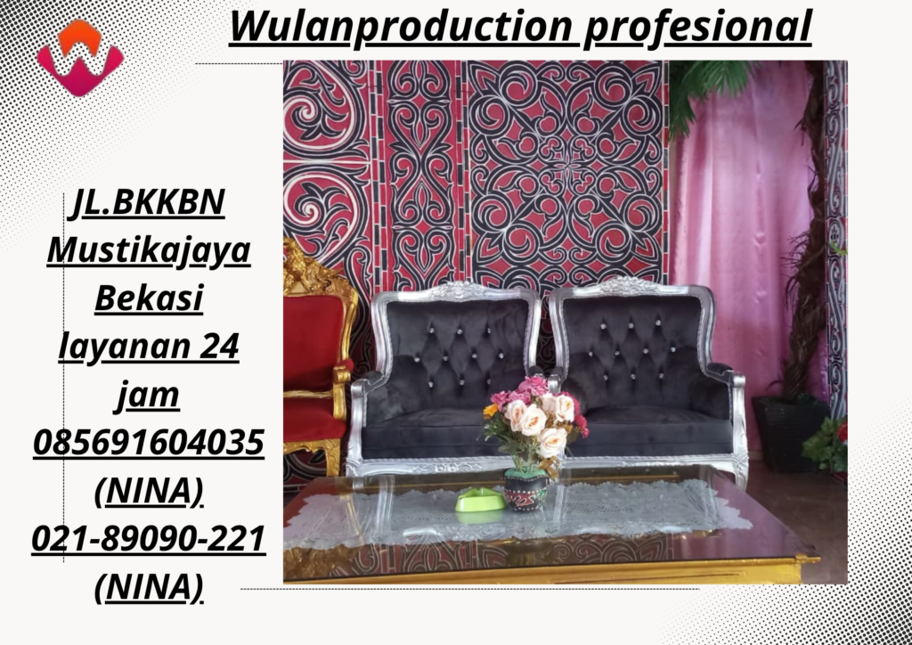 Rental Kursi Pelaminan Hitam Silver Wilayah Bekasi 