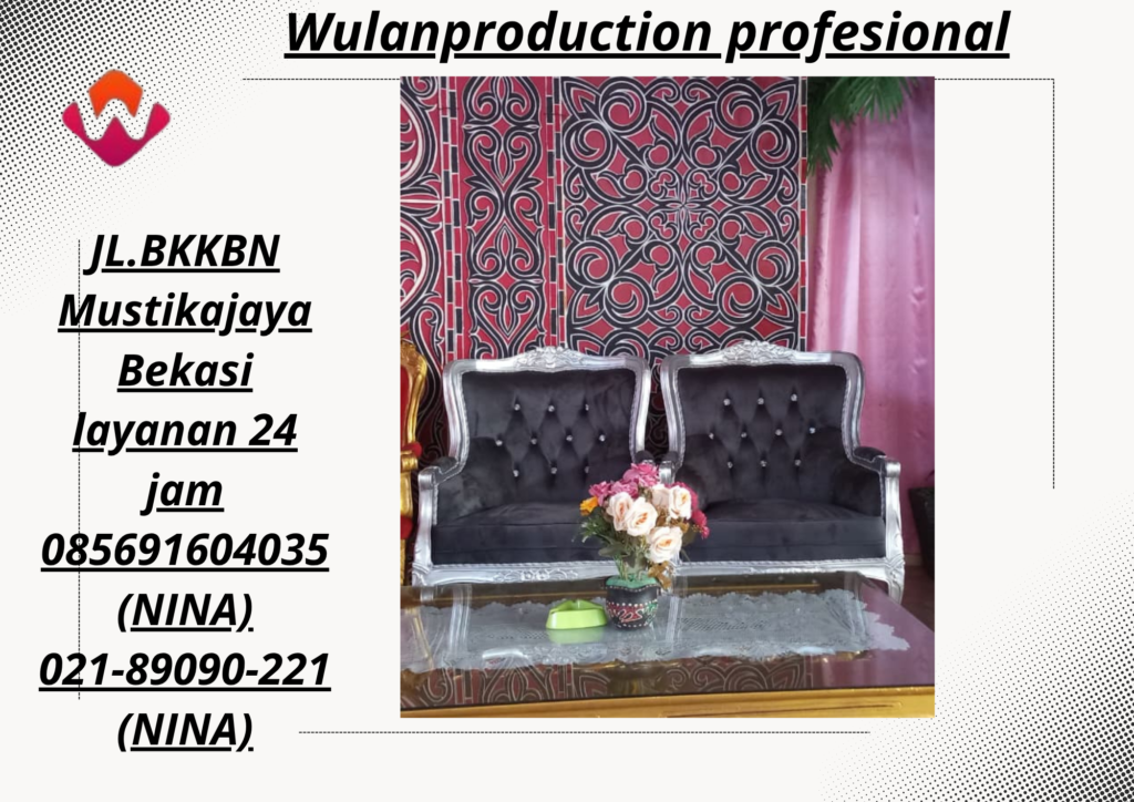 Rental Kursi Pelaminan Hitam Silver Wilayah Bekasi 