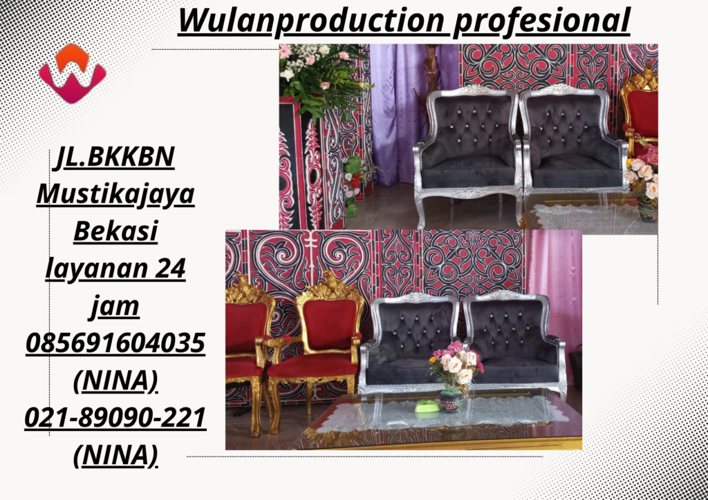 Rental Kursi Pelaminan Hitam Silver Wilayah Bekasi 