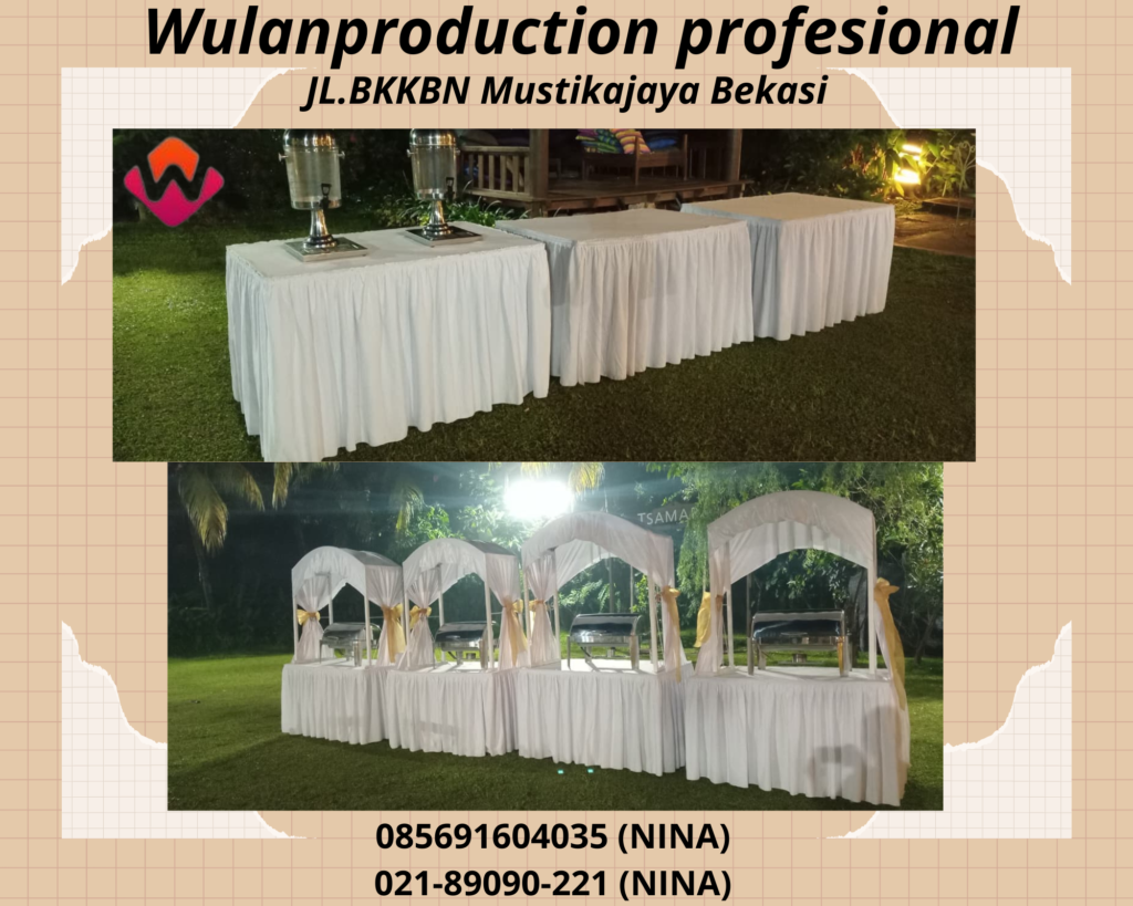 Rental Meja Kotak Dan Gubukan Meja Prasmanan Area Bekasi