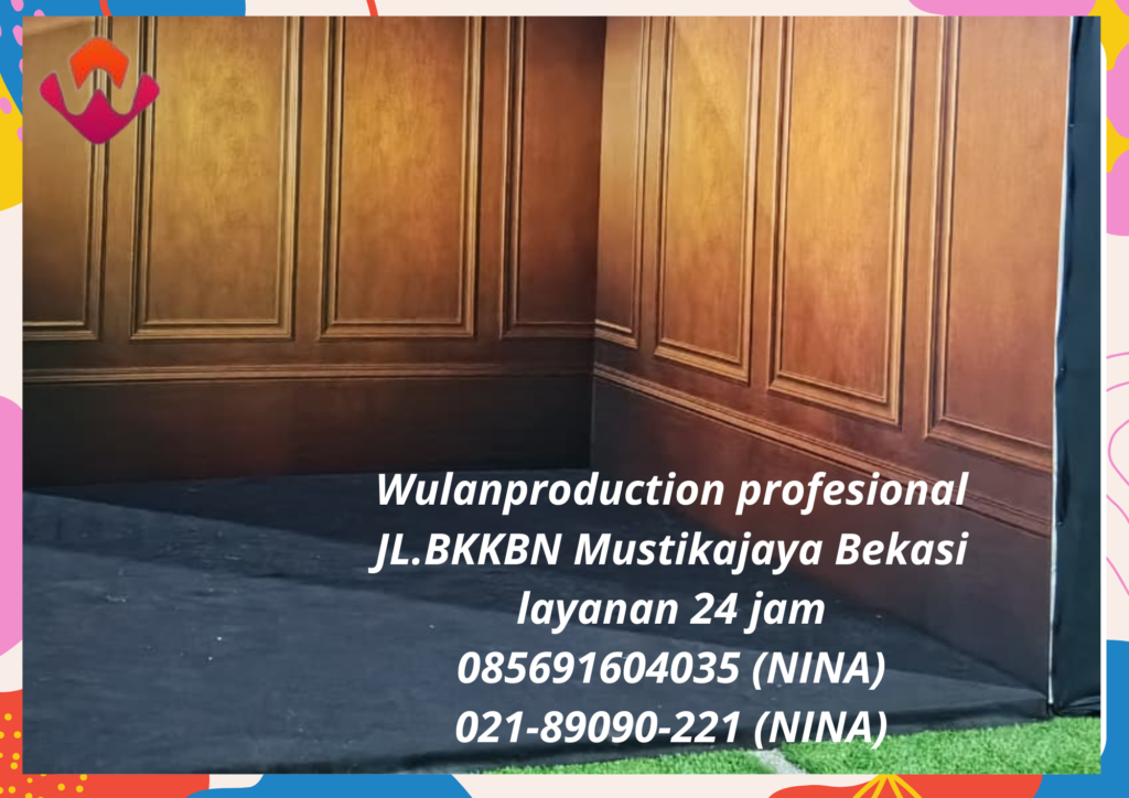 Sewa Backdrop Dan Flooring karpet Hitam Area Bandung