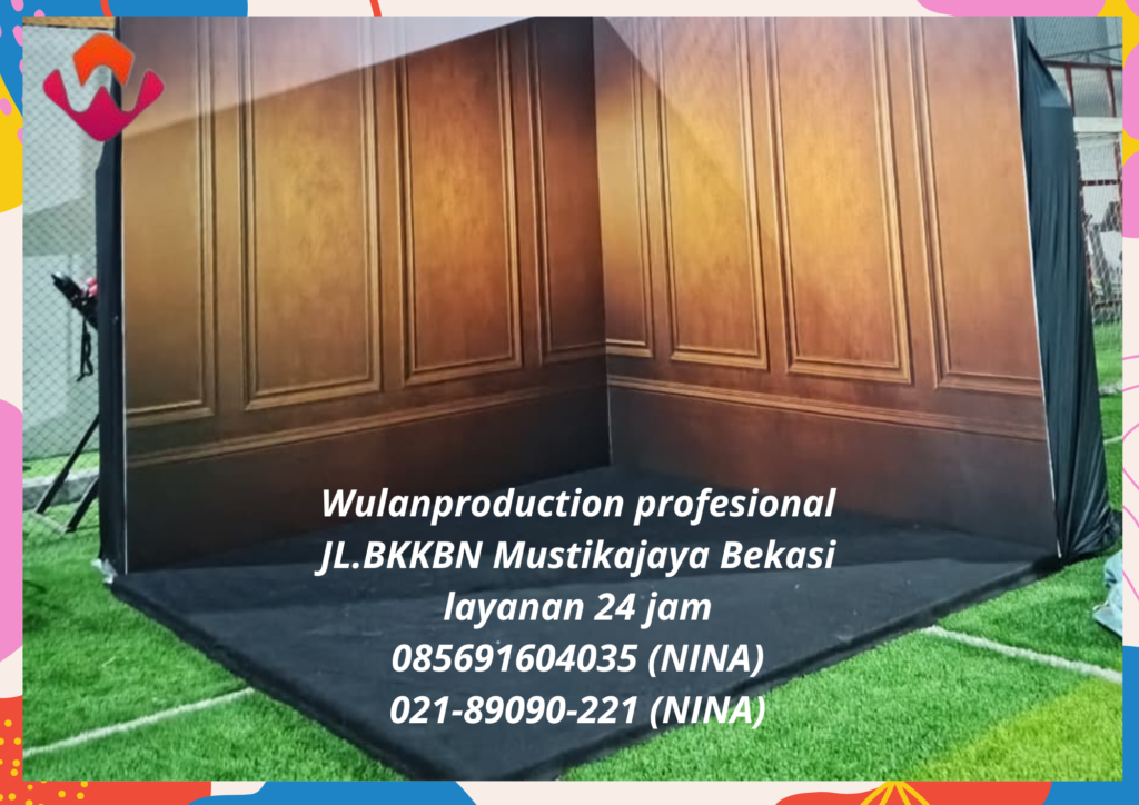 Sewa Backdrop Dan Flooring karpet Hitam Area Bandung