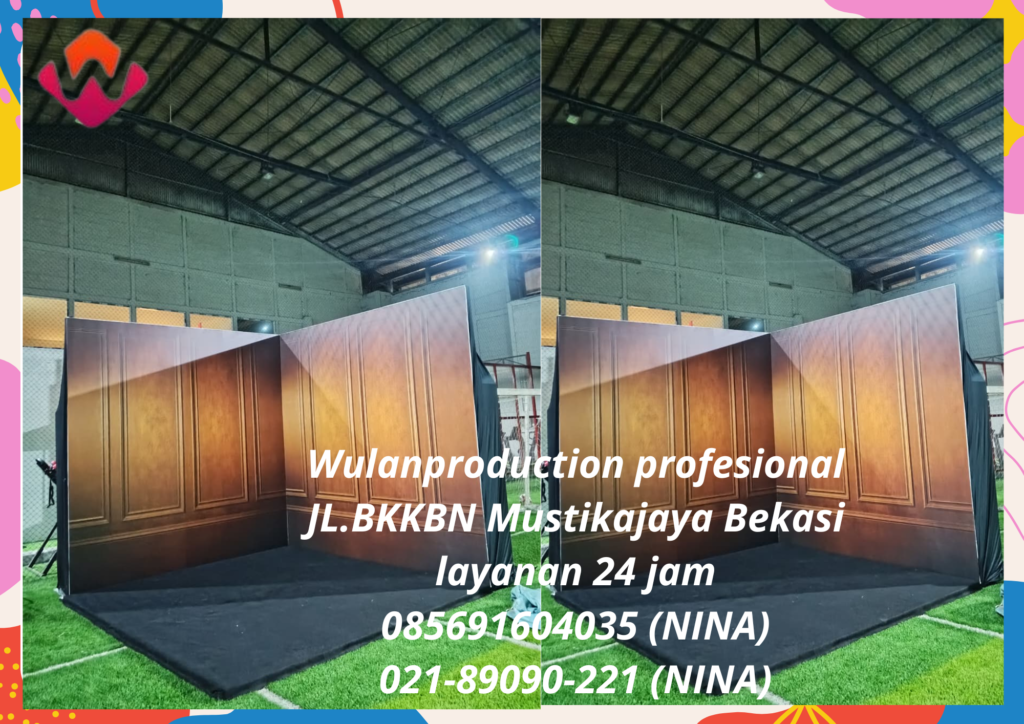 Sewa Backdrop Dan Flooring karpet Hitam Area Bandung