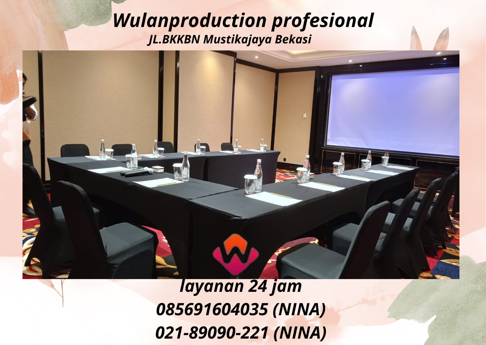 Sewa Kursi Dan Meja Event Full Cover Hitam Jakarta