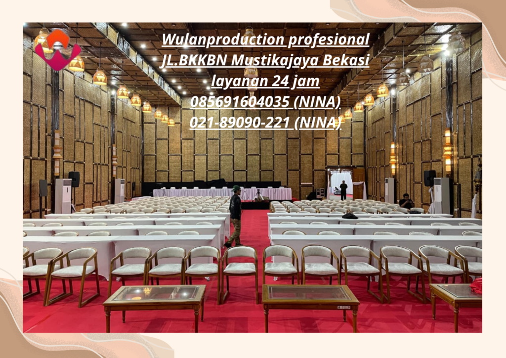 Sewa Meja IBM Cover Putih Dan Kursi VIP Area Bandung