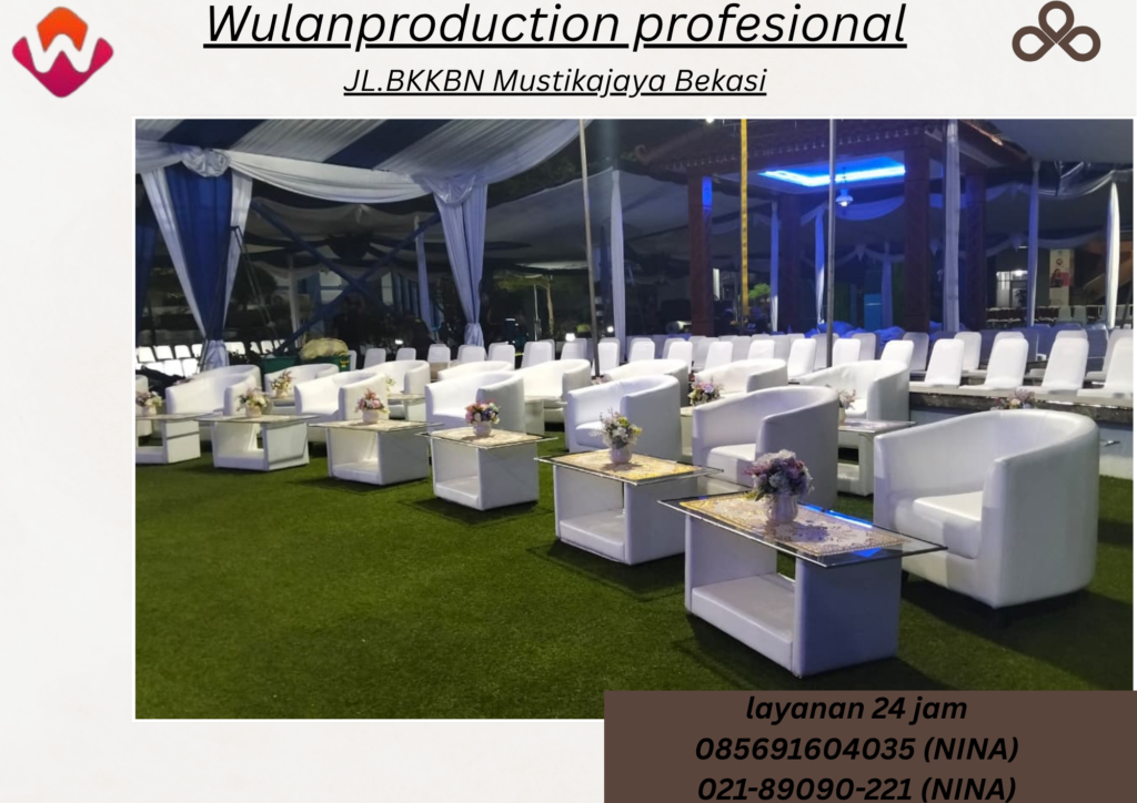 Sewa Meja Kaca Vip Sofa Oval Putih Area Bogor 