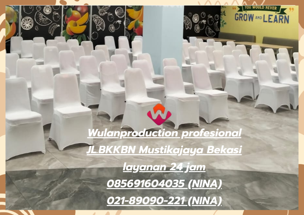 Sewa Meja Kotak Dan Kursi Cover Putih Bogor 