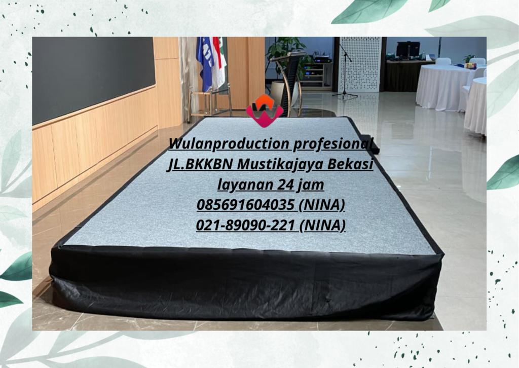 Sewa Panggung Stage Karpet Abu-abu Cikarang Depok