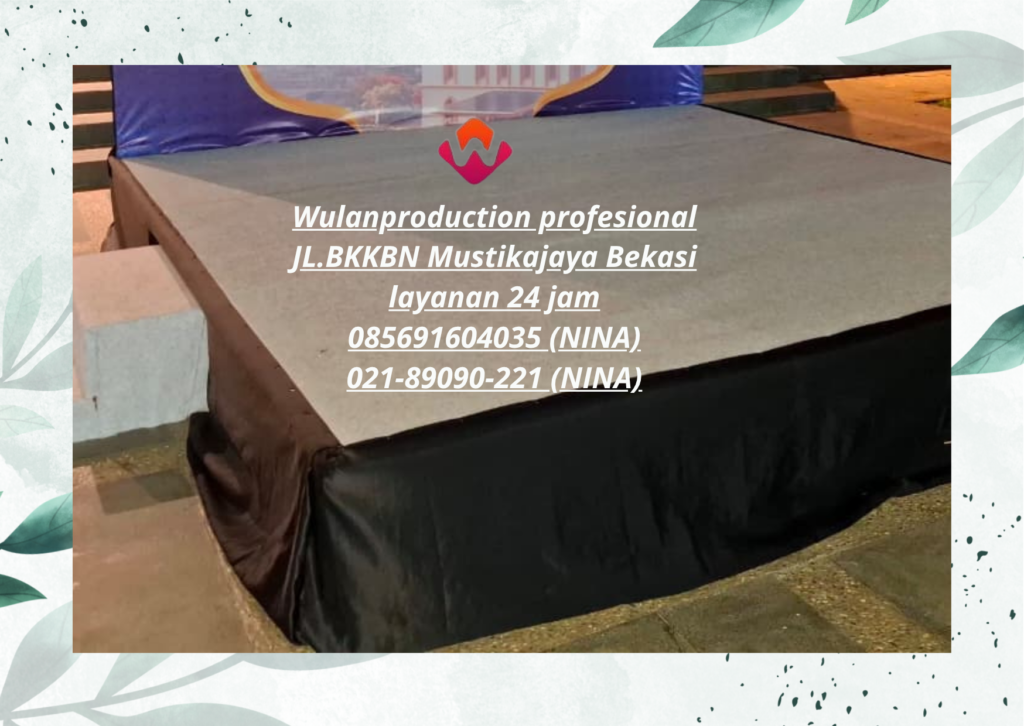 Sewa Panggung Stage Karpet Abu-abu Cikarang Depok