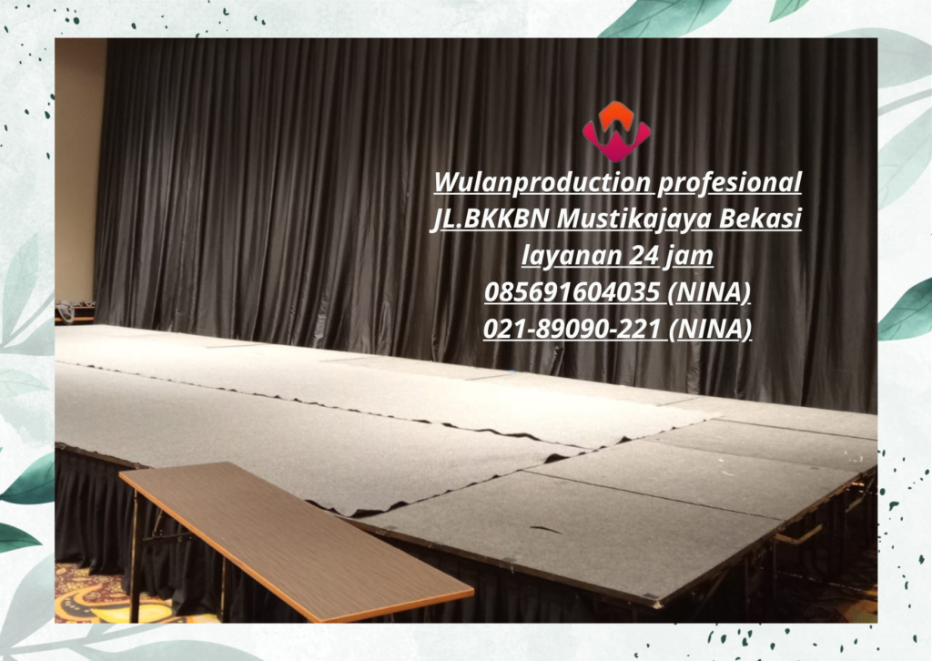 Sewa Panggung Stage Karpet Abu-abu Cikarang Depok