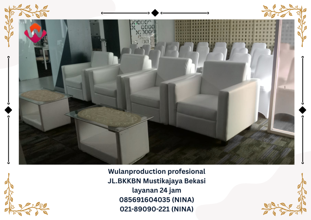 Sewa Sofa Kotak Putih Dan Kursi Event Gedung Telkom Jakarta