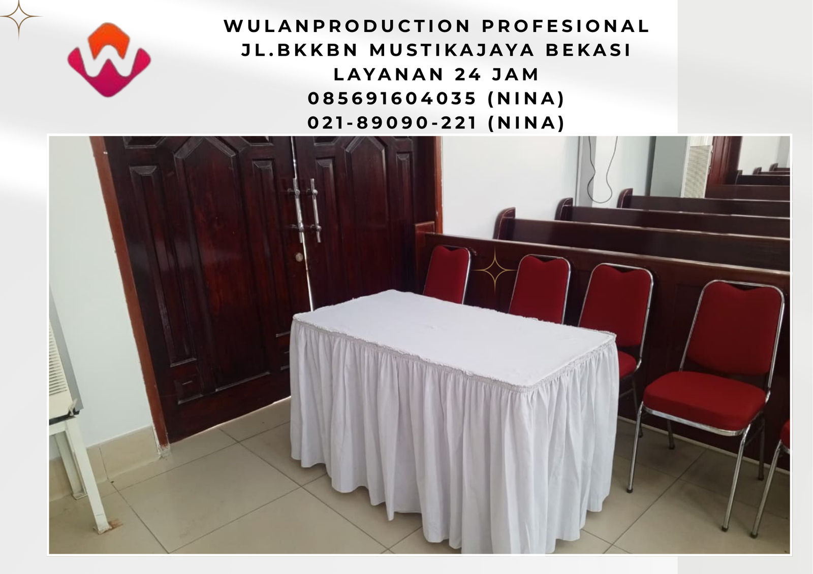 Sewa Tenda Sarnafil Dan Meja Kotak skirting Area Jakarta