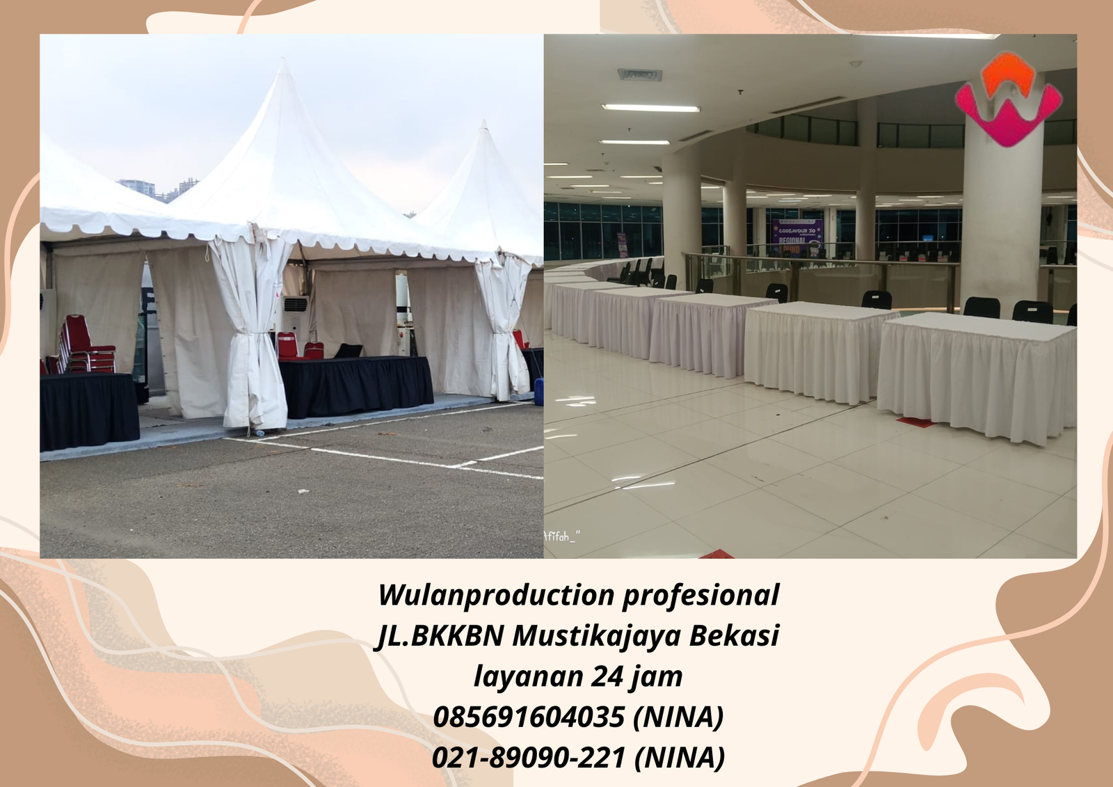 Sewa Tenda Sarnafil Lengkap Meja Cover Area Bogor