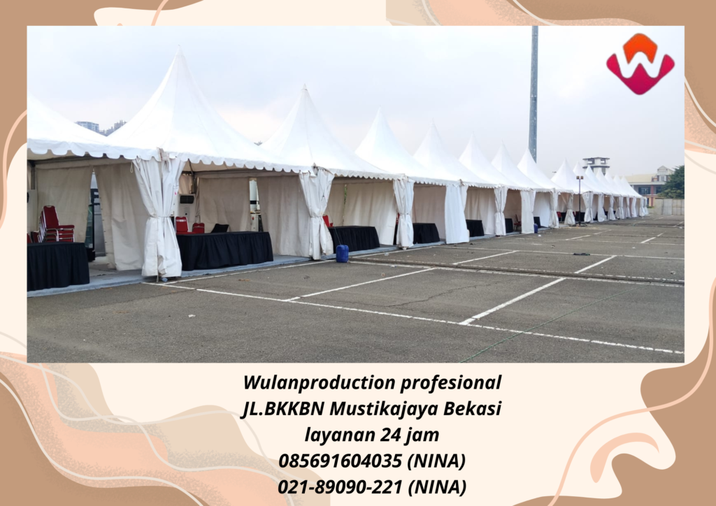 Sewa Tenda Sarnafil Lengkap Meja Cover Area Bogor 