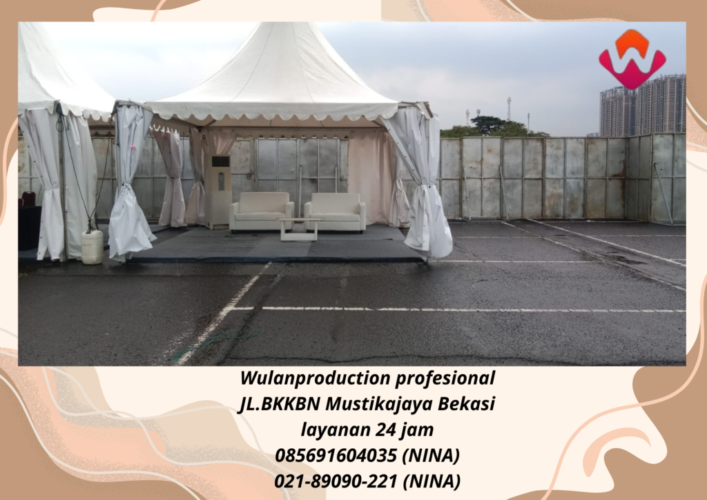 Sewa Tenda Sarnafil Lengkap Meja Cover Area Bogor 