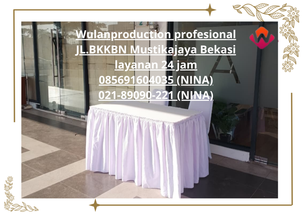 Sewa kursi futura cover putih Dan meja kotak taplak putih Jakarta 
