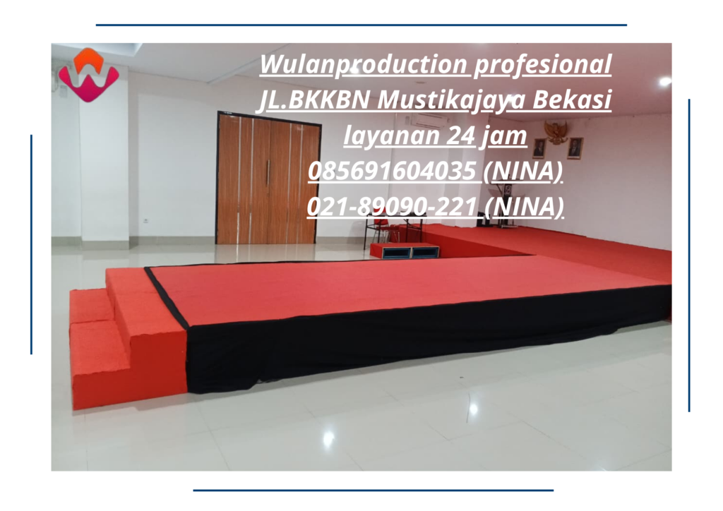 Sewa panggung Multiplek Cover Karpet Merah Bandung