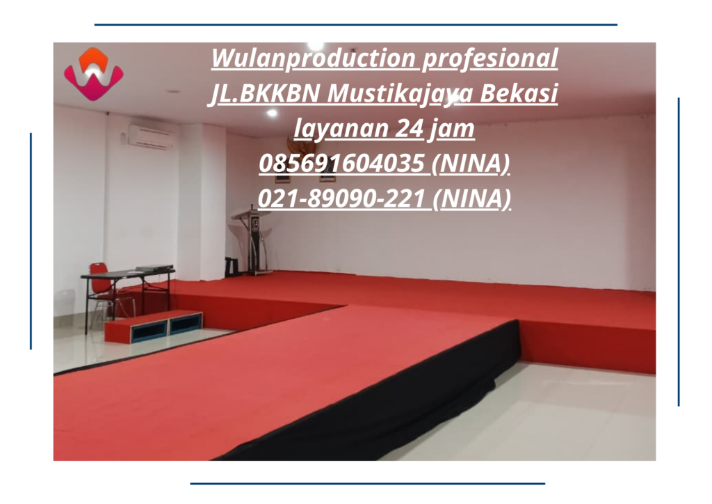 Sewa panggung Multiplek Cover Karpet Merah Bandung