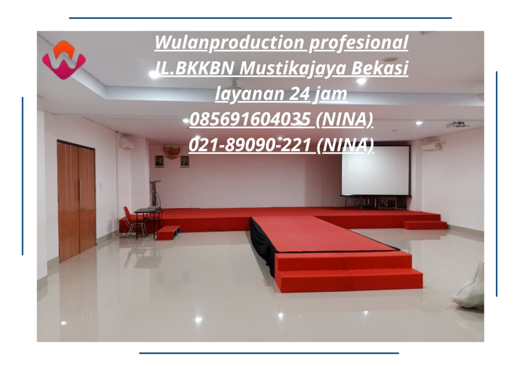 Sewa panggung Multiplek Cover Karpet Merah Bandung