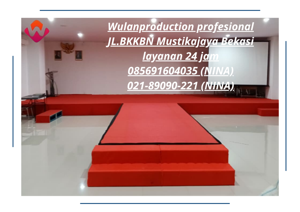 Sewa panggung Multiplek Cover Karpet Merah Bandung