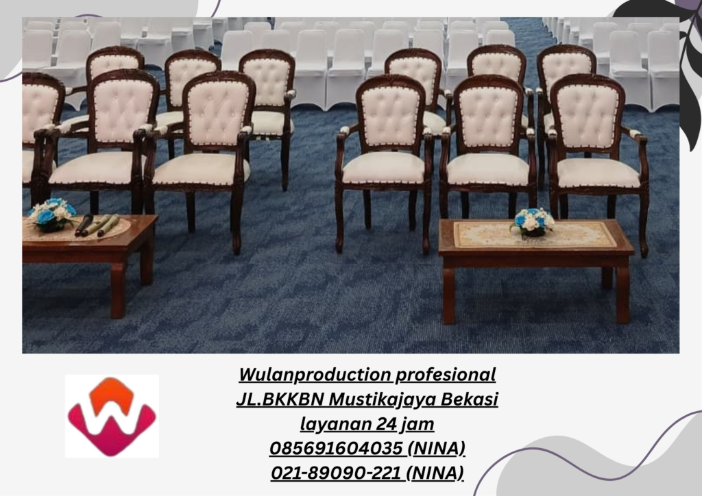Jasa Sewa Kursi Armchair Dan Meja Kayu VIP Depok