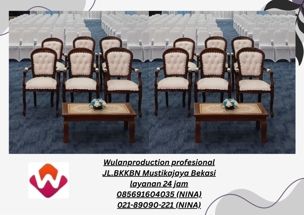 Jasa Sewa Kursi Armchair Dan Meja Kayu VIP Depok