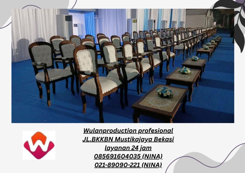Jasa Sewa Kursi Armchair Dan Meja Kayu VIP Depok