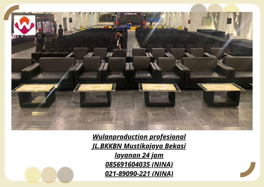 Jasa Sewa SOFA KOTAK HITAM Single Double BSD