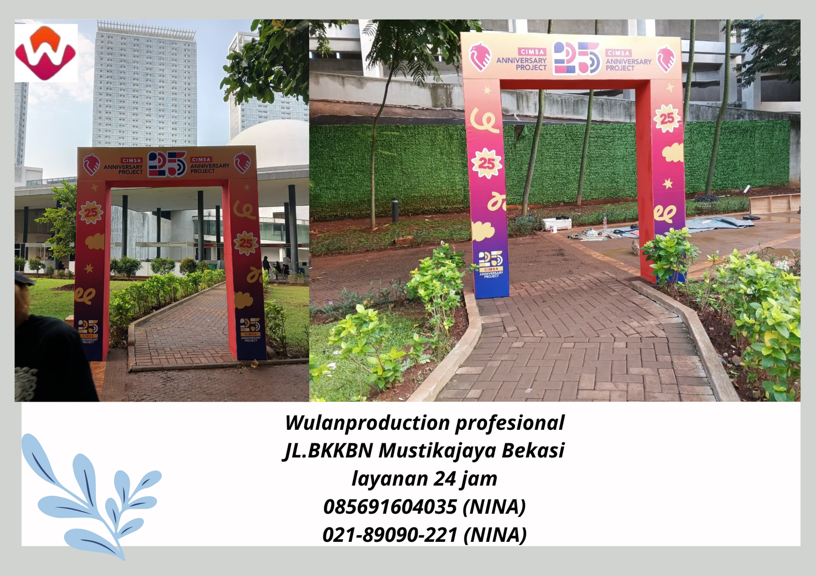 RENTAL WELCOME GATE FIN FLEXI CHINA SENAYAN