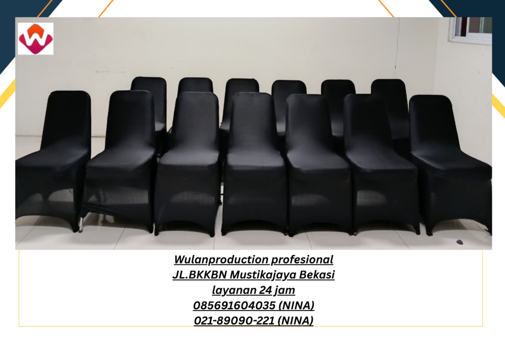 Rental ROUND TABLE Cover hitam KURSI cover Hitam Jakarta Pusat 