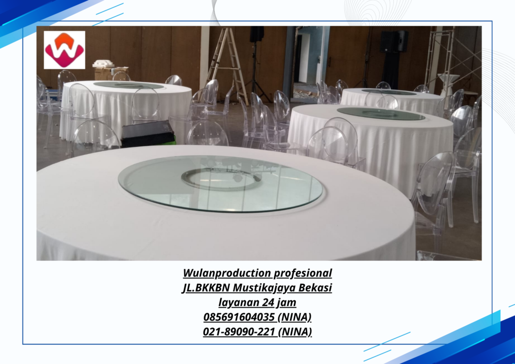 Rental ROUND TABLE dan LAZY SUSAN Bogor 