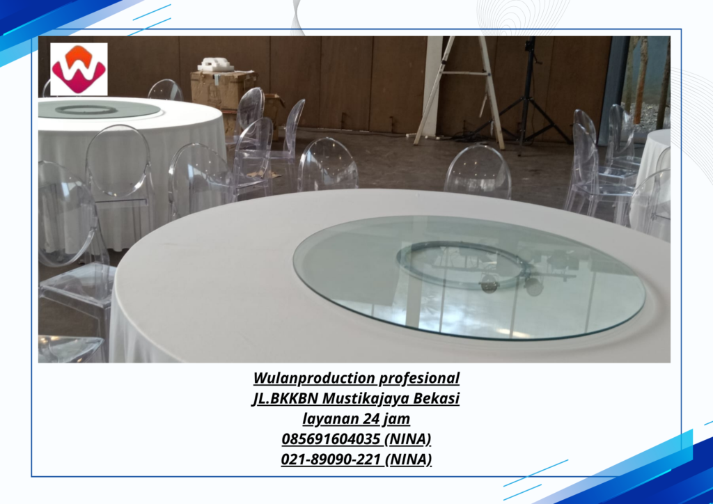 Rental ROUND TABLE dan LAZY SUSAN Bogor 