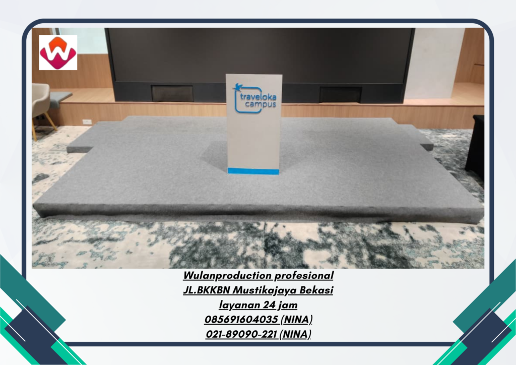 Rental Stage Karpet Buana Abu-Abu Area Pasar Minggu