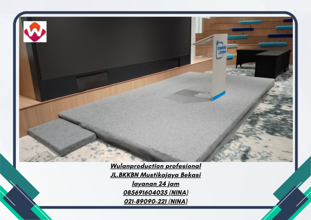 Rental Stage Karpet Buana Abu-Abu Area Pasar Minggu