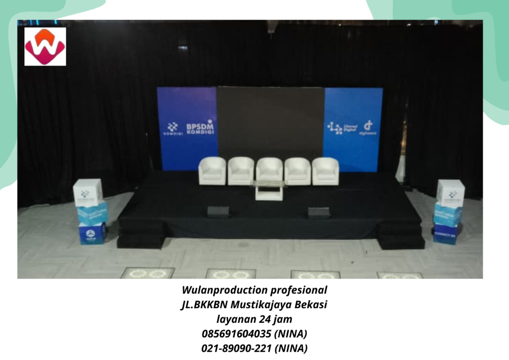 Sewa STAGE KARPET BUANA HITAM Dan BACKDROP WING Serang