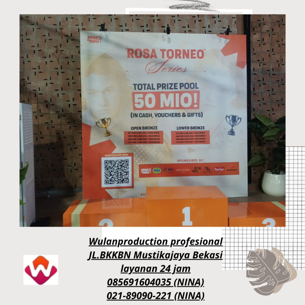 Sewa BACKDROP Event Rose De Padel Kebayoran Baru