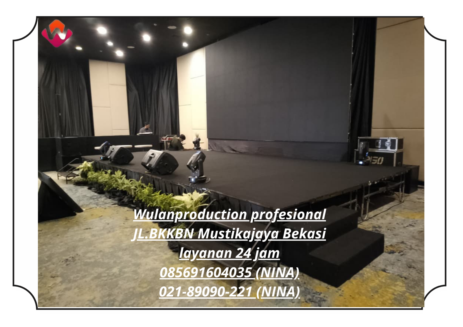 Sewa Karpet Hitam Dan Backdrop FOH Area Jakarta Selatan