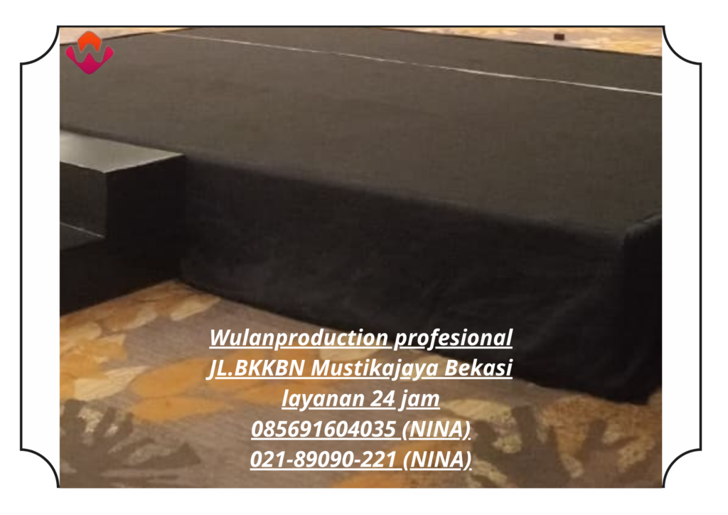 Sewa Karpet Hitam Dan Backdrop FOH Area Jakarta Selatan