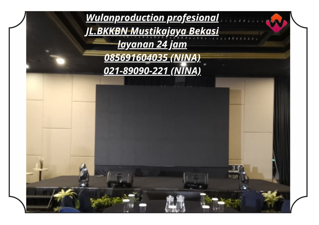 Sewa Karpet Hitam Dan Backdrop FOH Area Jakarta Selatan