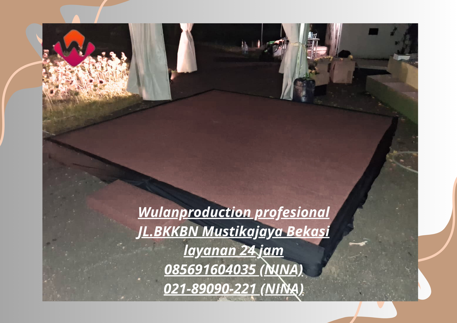 Sewa Panggung Karpet Coklat Area Jakarta
