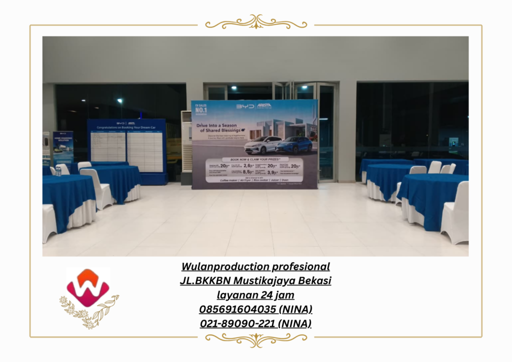 Sewa Set Murah Backdrop Dan Meja Kursi Event Di Depok