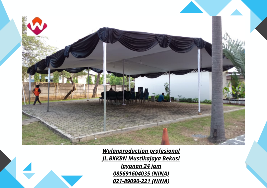 Sewa TENDA PLAFON PUTIH PONI HITAM Cikarang Bekasi