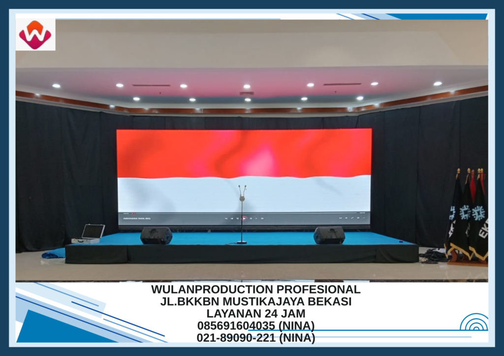 Jasa Sewa PANGGUNG KARPET BIRU Lengkap PODIUM Bekasi