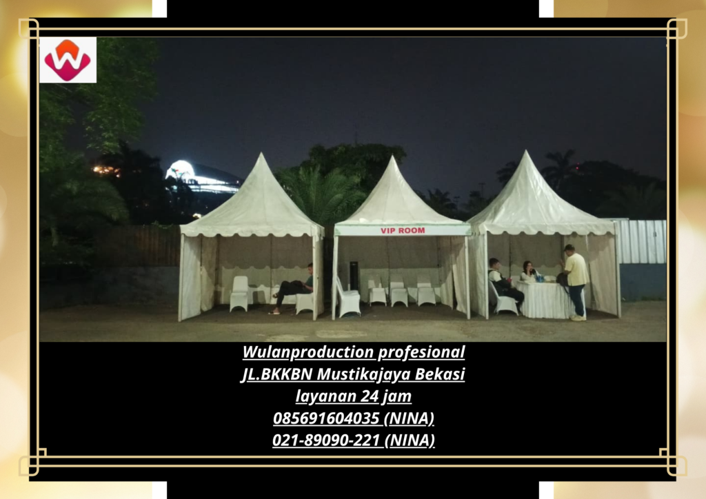 Jasa Sewa TENDA KERUCUT PUTIH FLOORING KARPET Jakarta